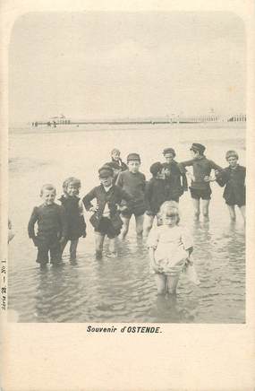 CPA BELGIQUE "Souvenir d'Ostende"