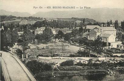 CPA FRANCE 66 "Bourg Madame, La place".