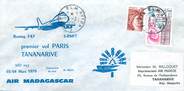 1 Er Vol LETTRE 1 ER VOL / FRANCE "Paris Tananarive, 3 mars 1979"