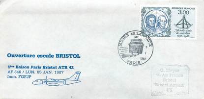 LETTRE 1 ER VOL / FRANCE "Paris / Alexandrie via Nice, 2 avril 1988"