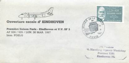 LETTRE 1 ER VOL / FRANCE "Paris / Eindhoven, 30 mars 1987"