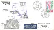 1 Er Vol LETTRE 1 ER VOL / FRANCE "Paris / Mozambique Maputo, 4 mars 1980"