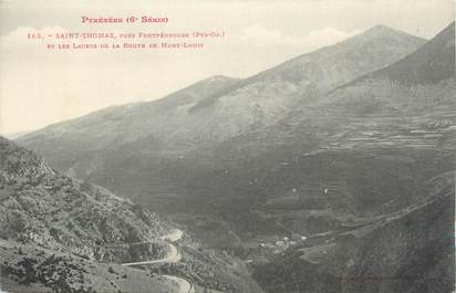 CPA FRANCE 66 " St Thomas, Les lacets de la route de Mont Louis".