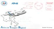 1 Er Vol LETTRE 1 ER VOL / FRANCE "Toulouse / Blagnac, 16 aout 1984"