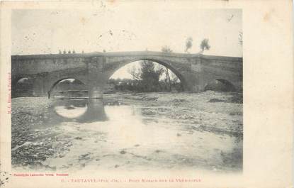 CPA FRANCE 66 " Tautavel, Pont romain sur le Verdouble".