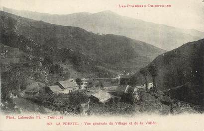 CPA FRANCE 66 " La Preste, Vue générale du village et de la vallée".