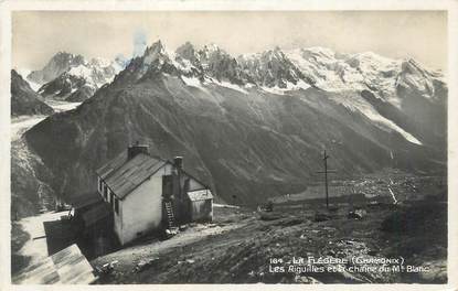 CPSM FRANCE 74 "La Flégère, Les aiguilles et la chaîne du Mont Blanc".