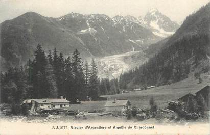 CPA FRANCE 74 "Argentière, Le glacier et l'aiguille du Chardonnet ".