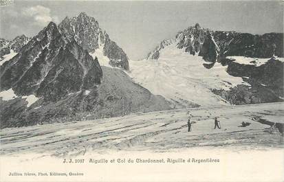 CPA FRANCE 74 "Argentière, Aiguille et col du Chardonnet".