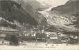 CPA FRANCE 74 "Argentière, Le village et le glacier".