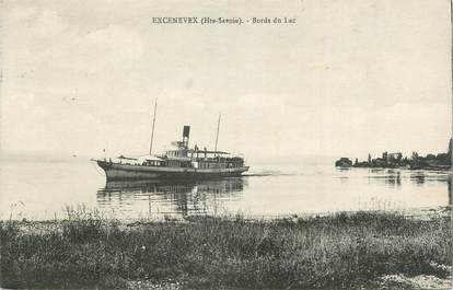 CPA FRANCE 74 "Excenevex, Bords du lac".