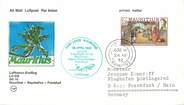 1 Er Vol LETTRE 1 ER VOL ALLEMAGNE / "Maurice / Seychelles / Francfort, 26 avril 1982"