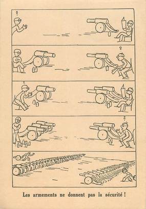 CPA POLITIQUE "Les armements ne donnent pas la sécurité"