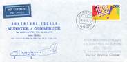 1 Er Vol LETTRE 1 ER VOL / ALLEMAGNE "Munster / Osnabruck, 26 mars 1990"