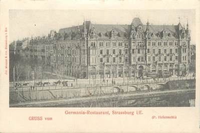 CPA FRANCE 67 "Strasbourg, Germania Restaurant".