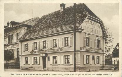 CPA FRANCE 68 "Kingersheim, Restaurant Joseph Vaudlet".