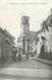 CPA FRANCE 68 "Massevaux, L'église et a rue pavoisée pour la fête dieu".