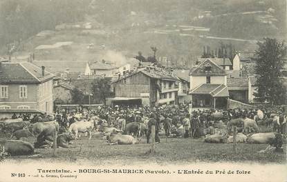 CPA FRANCE 73 "Bourg Saint Maurice, l'entrée du Pré de foire"