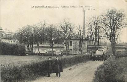 CPA FRANCE 16 "La Couronne, Château et Usine de la Courade".