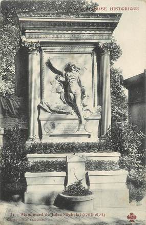 CPA FRANCE 75 "Paris 20ème, Monument de Jules Michelet".