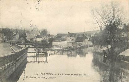 CPA FRANCE 58 "Clamecy, le Beuvron en aval du Pont"