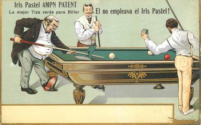 CPA PUBLICITÉ / BILLARD