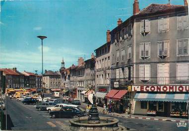 CPSM FRANCE 43 " Yssingeaux, Place du Marché Foch".