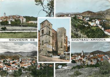 CPSM FRANCE 04 "Château Arnoux, Vues".