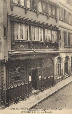 CPA FRANCE 67 "Strasbourg, Café restaurant Au Pigeon".