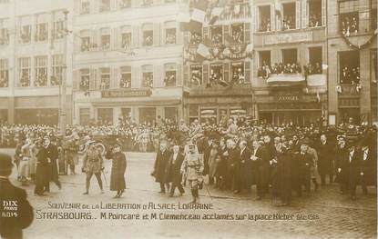 CPA FRANCE 67 "Strasbourg, Souvenir de la Libération d'Alsace Lorraine".