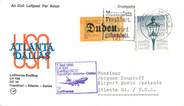 1 Er Vol LETTRE 1 ER VOL / ALLEMAGNE "Francfort / Atlanta / Dallas, 1 er mai 1980"