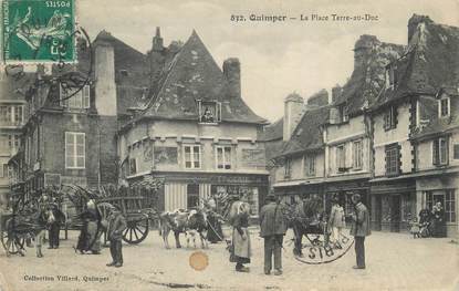 CPA FRANCE 29 "Quimper, La place Terre au Duc".