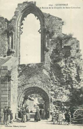 CPA FRANCE 29 "Quimperlé,, Les ruines de la Chapelle de St Colomban".