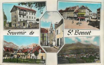 CPSM  FRANCE 05 "Souvenir de Saint Bonnet"