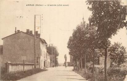 CPA FRANCE 69 "Arnas, L'entrée côté Ouest".