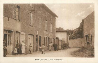 CPA FRANCE 69 "Alix, Rue principale".