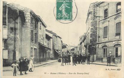 CPA FRANCE 69 "Anse, Rue du Bourd Neuf".