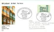 1 Er Vol LETTRE CARTE 1 ER VOL / ALLEMAGNE "Francfort / Malte, 31 mars 1984"