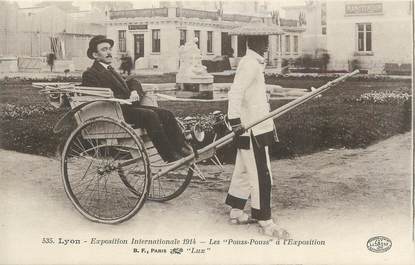 CPA FRANCE 69 "Lyon, Exposition internationale 1914, Les pouss-pouss".