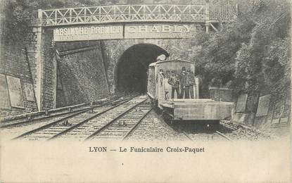 CPA FRANCE 69 "Lyon, Le funiculaire Croix Paquet".