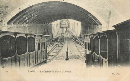 CPA FRANCE 69 "Lyon, Chemin de fer à Ficelle"