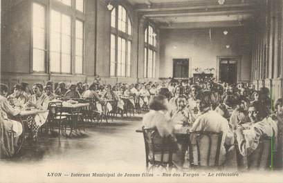 CPA FRANCE 69 "Lyon, Internat Municipal de jeunes filles, rue des farges, le réfectoire".