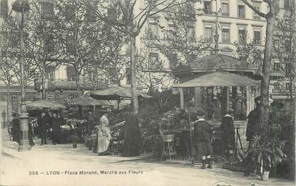 CPA FRANCE 69 "Lyon, Place Morand marché aux fleurs".