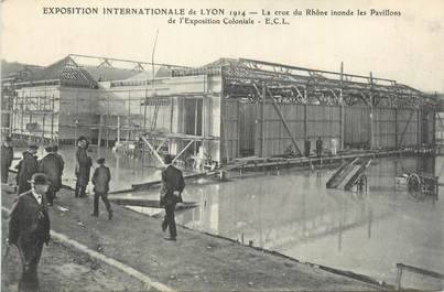 CPA FRANCE 69 "Lyon, Exposition internationale 1914, la crue du Rhône ".