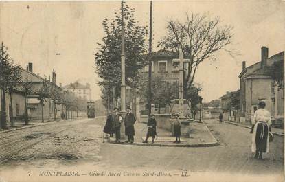 CPA FRANCE 69 "Lyon Montplaisir, Grande rue et chemin St Alban". / QUARTIER DE LYON