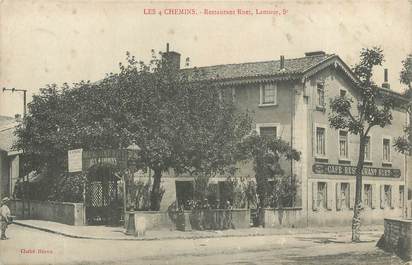 CPA FRANCE 69 "Lyon, Les quatre Chemins, Restaurant Ruet". /QUARTIER DE LYON