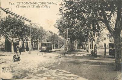 CPA FRANCE 69 "Lyon, Le Point du Jour, Chemin de l'Etoile d'Alay" / TRAMWWAY / QUARTIER DE LYON