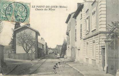 CPA FRANCE 69 "Lyon, Le Point du Jour, Chemin des Mûres". / QUARTIER DE LYON