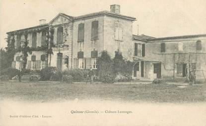 CPA  FRANCE 33 "Quinsac, chateau Lestanges"