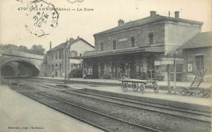 CPA FRANCE 69 "Lozanne, La gare".